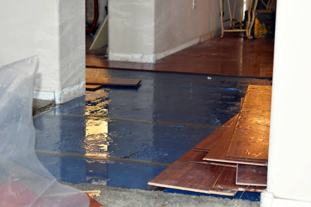 Professional Burst Pipe Cleanup technician working in Union Grove, NC